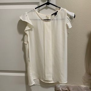 White translucent blouse